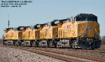 Union Pacific AC4400CWM units 5702, 5745, 5759 and 5750